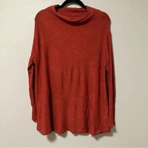 We the Free  rust orange ribbed sweater